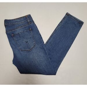 Hudson Tally Skinny Cropped Distressed Jeans